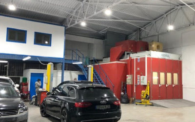 Proyecto de eficiencia energética en iluminación LED para empresa de carrocería