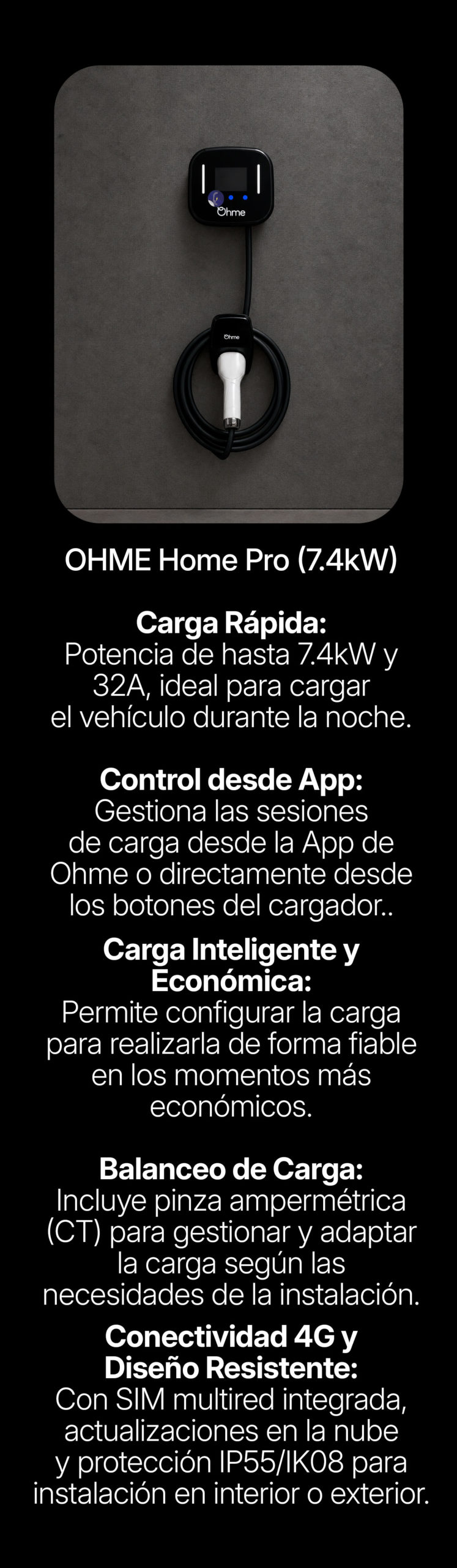 Instalación de cargador de coche eléctrico